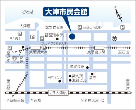 大津市民会館　地図